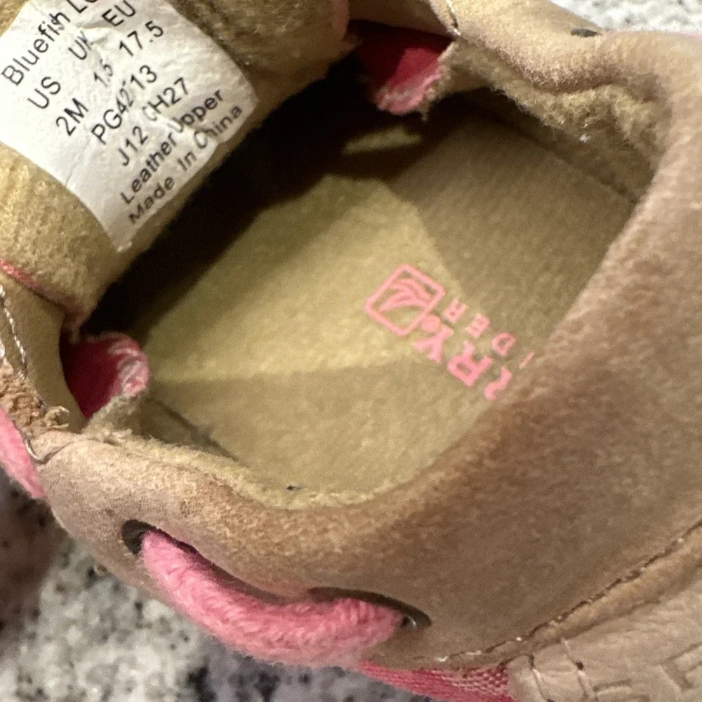 SPERRY INFANT Bluefish CRIB‎ SHOES Leather Pink Boat Shoes Slip On
